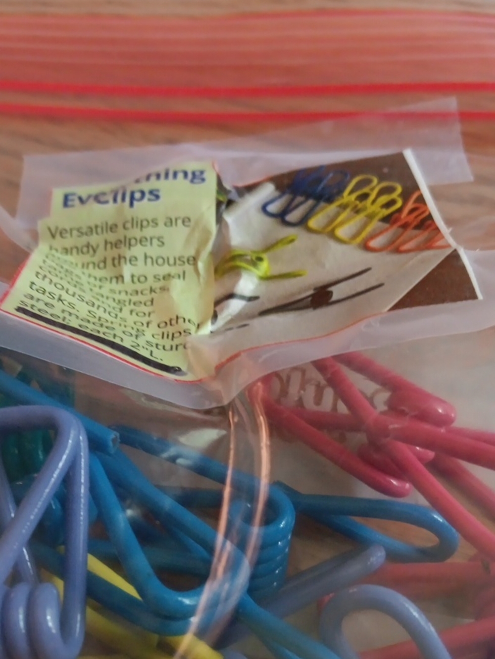 Colorful Assorted Evclips Paper Clips - Multicolor